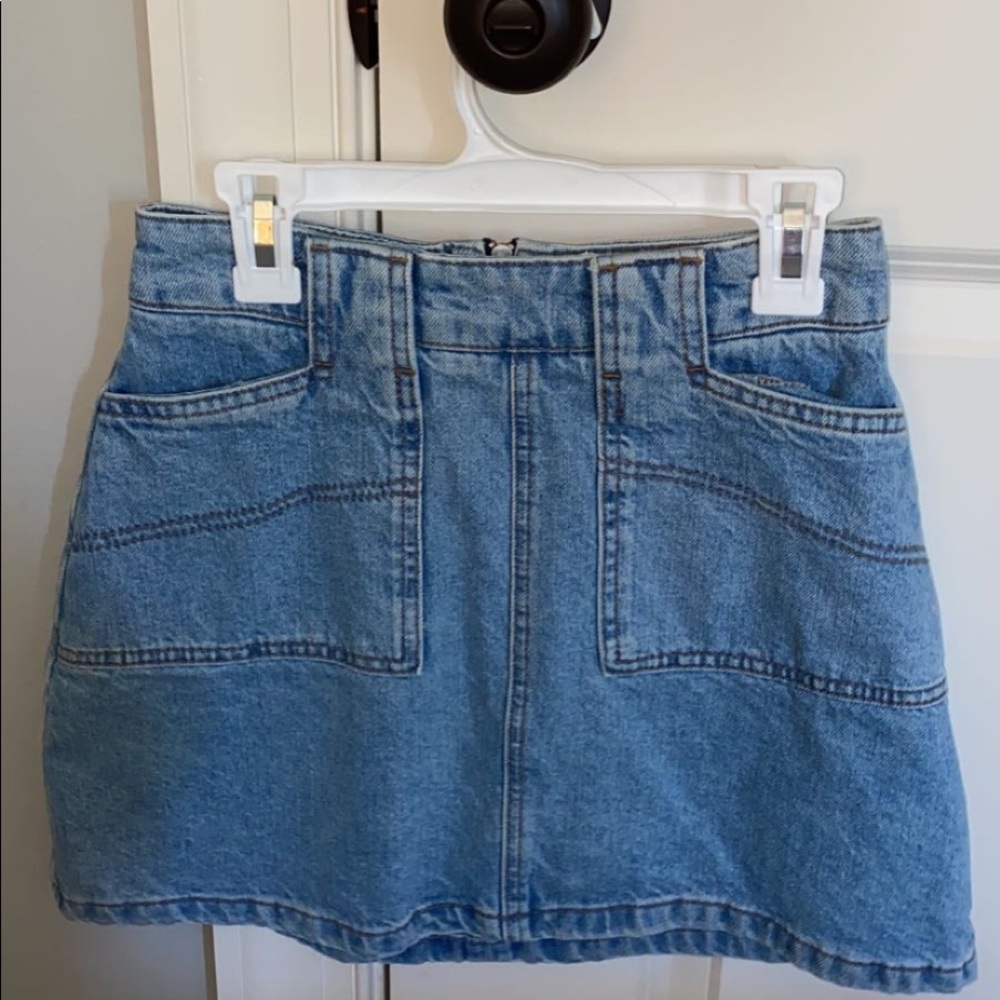 bdg jean skirt